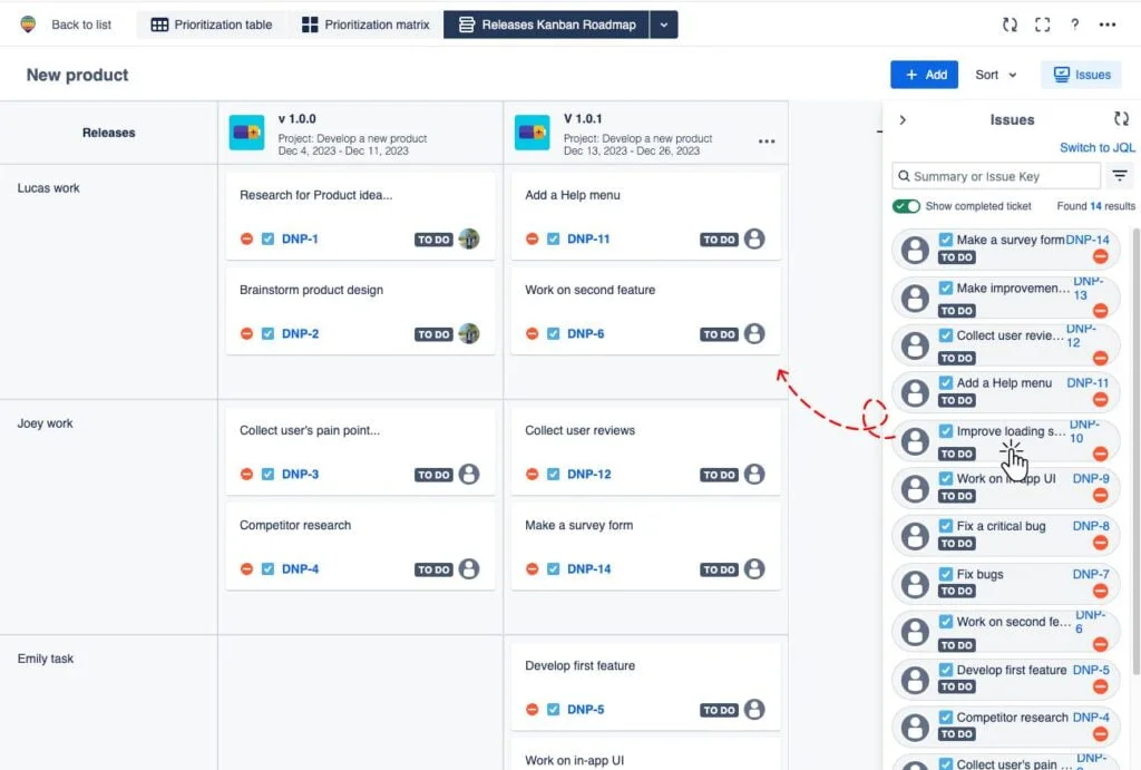 Kanban boards