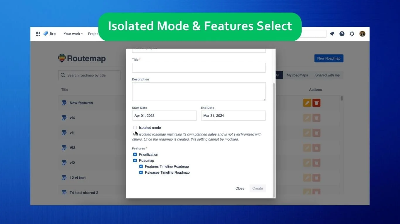 Routemap 1.3.5 Release: New Isolated Roadmap and Enhanced Experience
