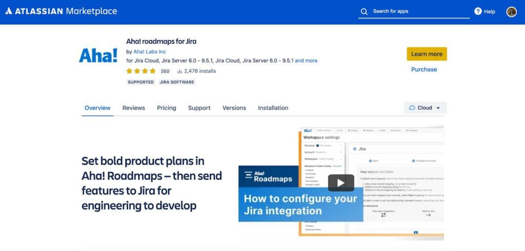 Aha! is among the roadmapping tools for Jira you should not sleep on
