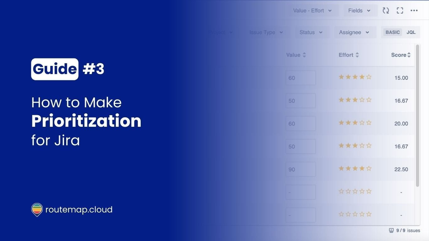 How to Make Prioritization for Jira Using Routemap