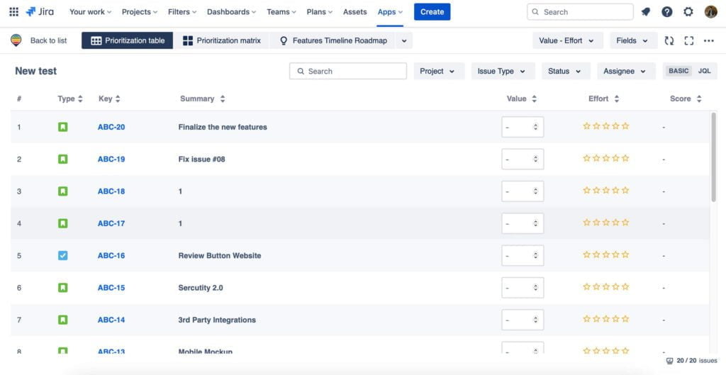 Routemap's Prioritization table feature